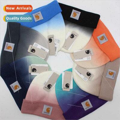 2021 fall winter gradient brimless wool cap men women univer