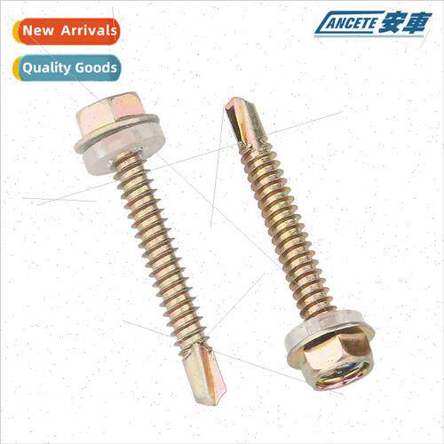 Iron color zinc hexagon socket head drilling self-tapping sc