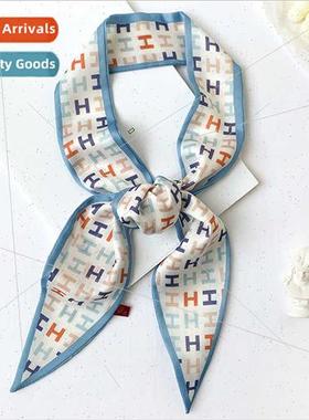 Spring Autumn new Korean sunscreen silk scarf women wh lette