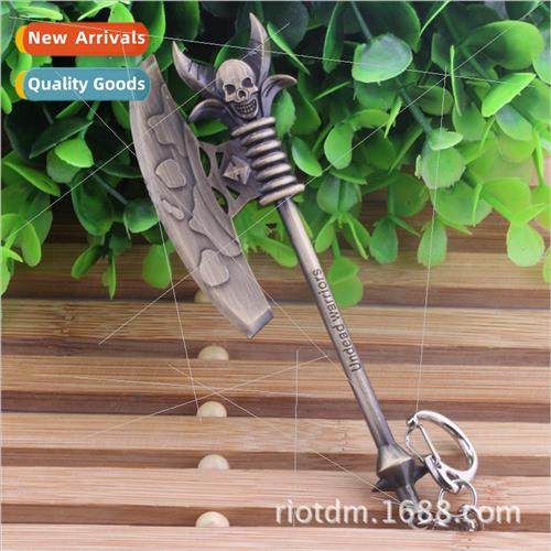 Anime  metal pendant model ornament Undead Warrior weapon ke