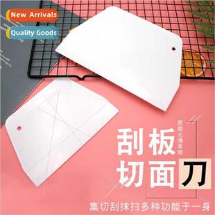 Baking do cake scraper tool plastic sausage cream panel hang