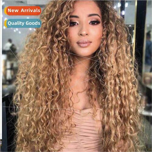 Chemical fiber wig Europe wig ladies long curly hair African