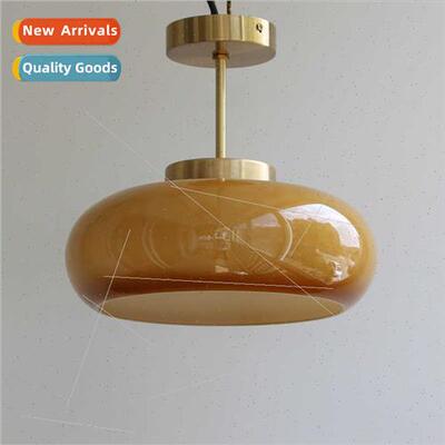 Vintage glass ceiling light antique simple creative dining r