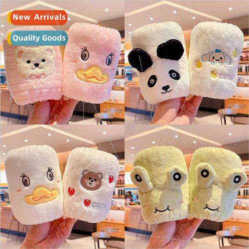 Korea new children cuffs fall winter plush cartoon sleeve cu