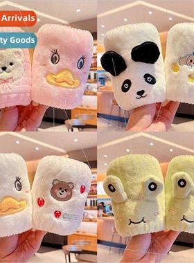 Korea new children cuffs fall winter plush cartoon sleeve cu