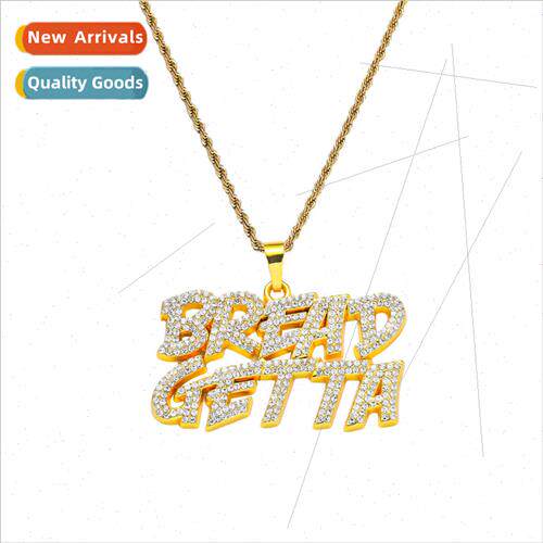 Europe hip-hop full diamond letter pendant necklace nightclu