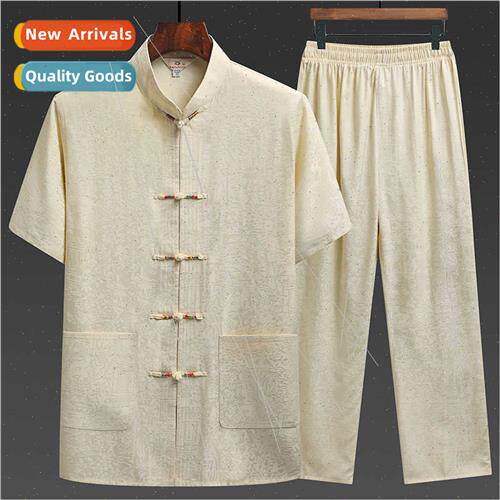 Summer Tang Clothes  elderly clothes Chinese silk Qingming S