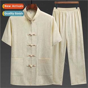 Summer Tang Clothes  elderly clothes Chinese silk Qingming S