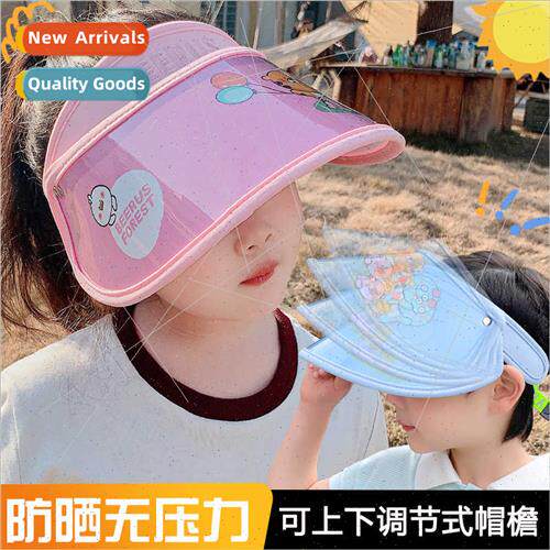 Children hats boys summer large brim hollow top sun hat girl