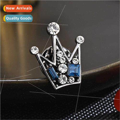 INS xury Crown Prickly Horse Pin Hundreds Zirconia Fashion C