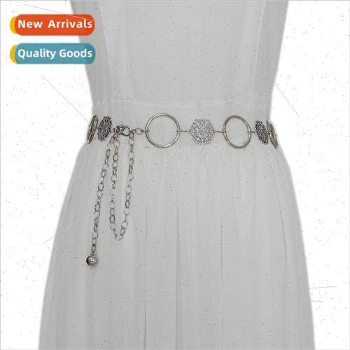 Fashion new nd women metal waist chain ladies retro casual d