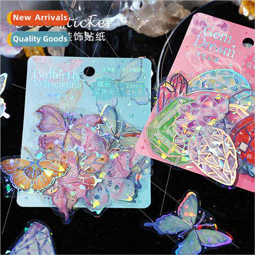 PET flash film laser sticker pack 