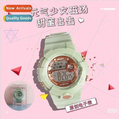 Matcha green Korean girls  watch ins simple nd junior high s