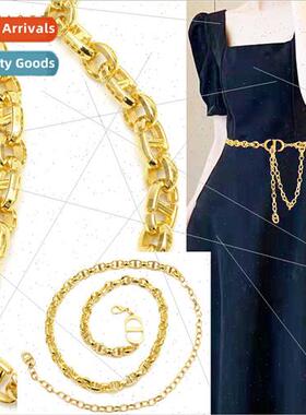 new  metal waist chain female dress lady accessories pants s