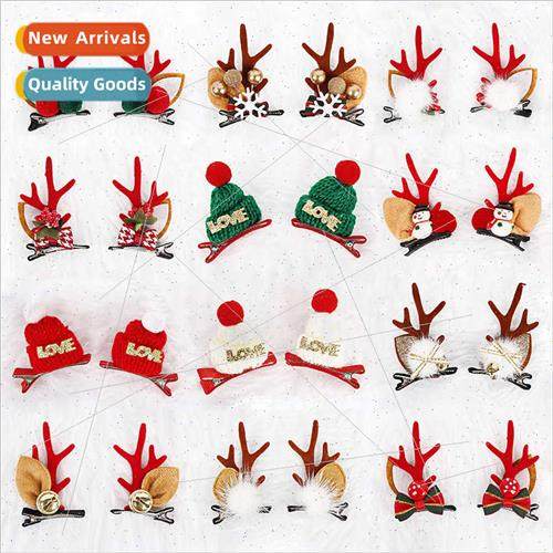 Christmas decorations hair clips hair accessories girls cute