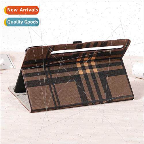 适用Samsung S9fe Checkered Case Stripe S9 FE Tablet Case Pla
