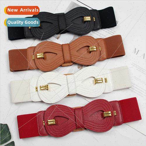 Chinese knot wide belt female elastic decorative dresses sub