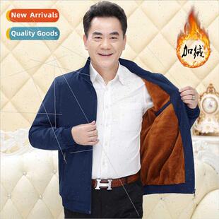 Dad jacket jacket padded thickened elderly clothes men fall