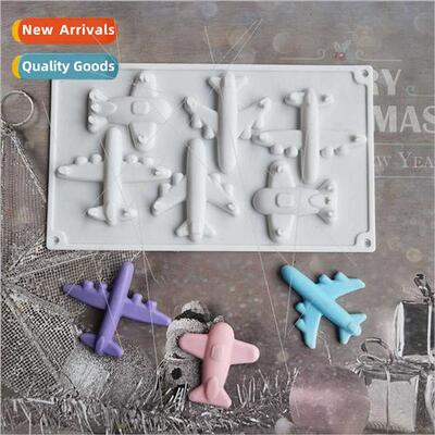 6-nk Airplane licone Cake Mold Chocolate Dessert Pudding Cak