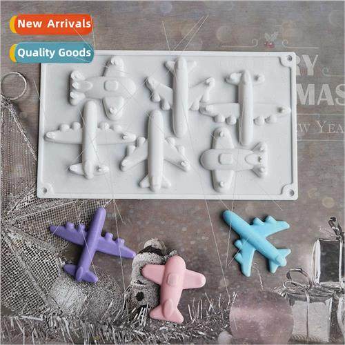 6-nk Airplane licone Cake Mold Chocolate Dessert Pudding Cak