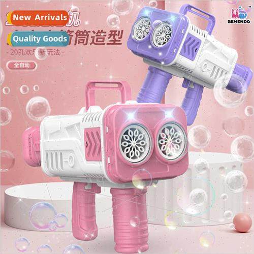 New handheld 20 holes automatic water bubble gun children le
