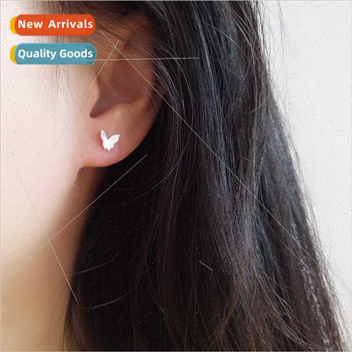Korea butterfly earrings female simple compact earrings fres