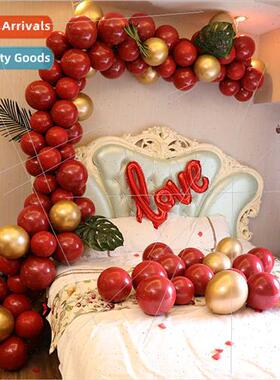 Wedding Balloon Set Atmosphere Decoration Big Red Balloon Ga