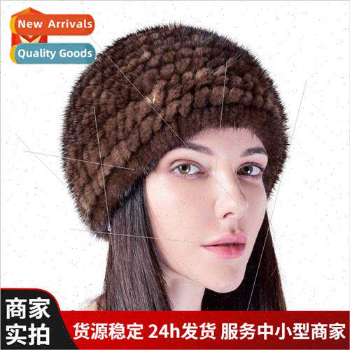 Winter warm women fall winter double-sided mink hair knted f