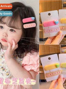 2 packs Korea new children hair clips female side hairpin sm