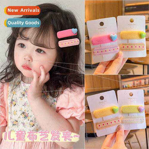 2 packs Korea new children hair clips female side hairpin sm
