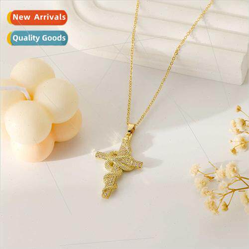 che Hundred Women Necklace Copper Micro Set Snake Wrap Cross