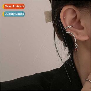 Red teardrop zirconia thorns whout ear piercing ear clips ne