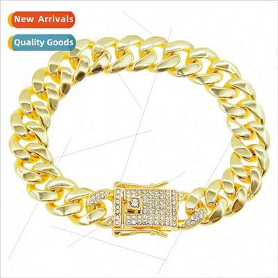 Europe Hip Hop Rap Bully Glossy Cuban Chain Bracelet Bracele