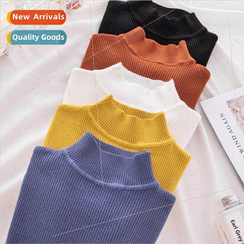 New Turtleneck Knted Sweater Female Casual Pullover Women