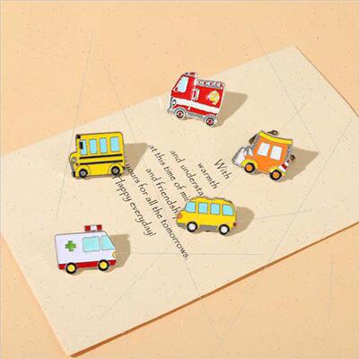 New cartoon car series alloy jewelry creative cute ambulance