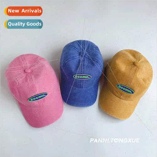 Children baseball cap retro washed do old baby duck tongue c