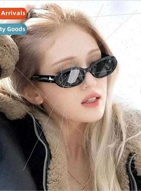 2117 quadrangle star oval sunglasses Korean  personaly fashi
