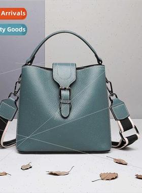 AN leather women handbag handbag bucket bag new fashion hund