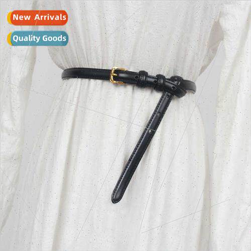 Sweater Belt Women Decorative Vintage Fine Dress Hundred Bla