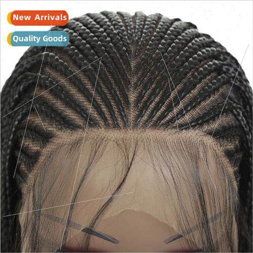 chemical fiber long wig women african three strands small di