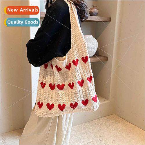 che Tote Large Capacy Commuter Bag Knted Armp Bag Shoulder B