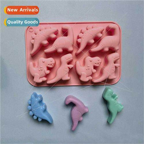 8-Pack Dinosaur 370 Chocolate Biscu Cake Mold Ice Cream Cand