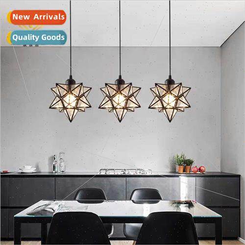 Pentagram ceiling chandelier modern simple creative balcony