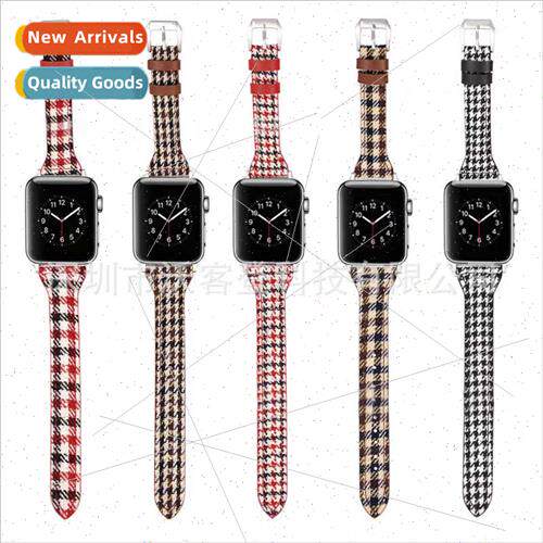 适用Apple ThousBird Check Canvas Watch Bapple watch8/7/SE/6/
