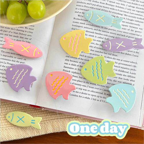 Dopamine cute candy-colored fish hair clips female broken ha