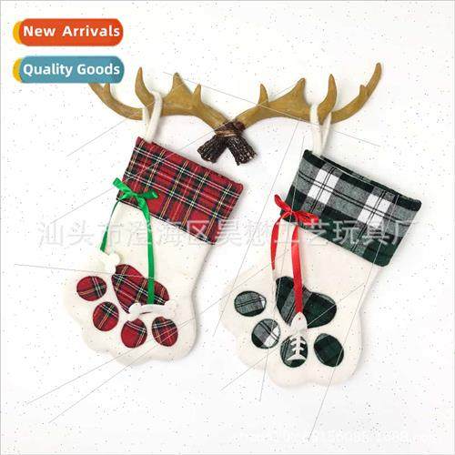 2023 New Christmas Hanging Christmas Stocking  Bag Christmas