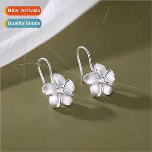 flower frosted earrings female earrin Hundreds niche fashion