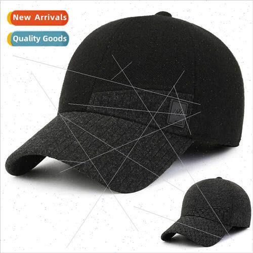 Winter new middle-aged elderly men baseball cap thickened wa