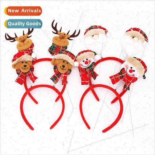 Christmas decorations Santa Claus elk snowman bear headbholi