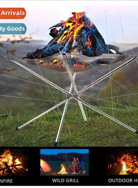 Folding Campfire StOutdoor Collapsible Firewood Stove Outdoo